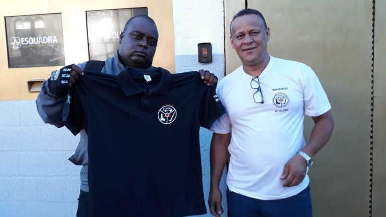 Diretores do SINTTRAV em trabalho sindical na base da ESQUADRA em BH