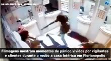 Assalto a casa lot�rica momento que em vigilantes da Brinks recolhiam malotes