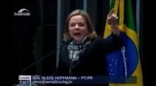 Senadora Gleisi Hoffmann - A cabe�a dos senhores � escravocrata - Reforma trabalhista 