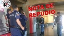 NOTA DE REP�DIO - Abordagem e amea�a a vigilantes de carro forte de Goi�nia