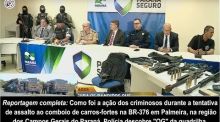 Quadrilha ataca comboio de carros-fortes Paraná. Houve troca de tiro e feridos.