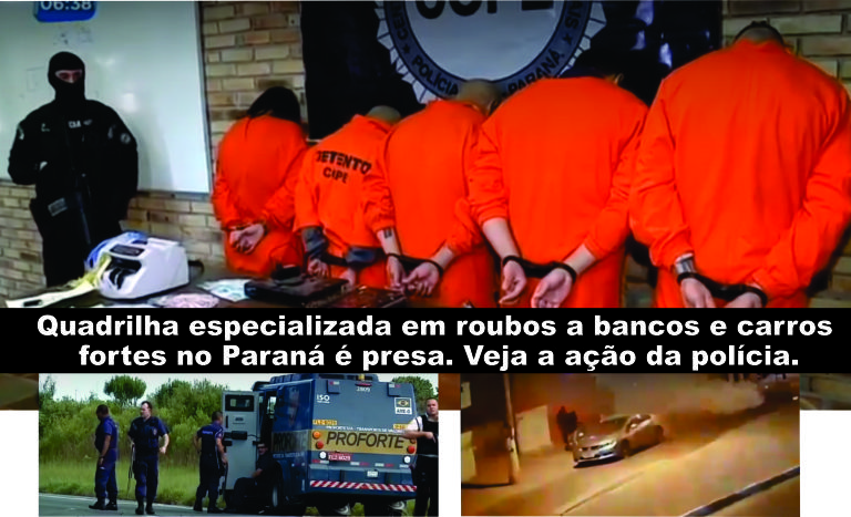 A��O DA POL�CIA NO MOMENTO DA PRIS�O DOS CRIMINOSOS