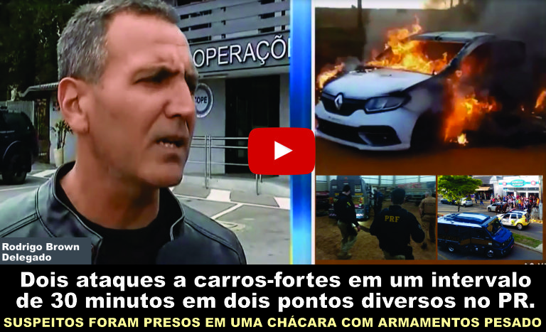 Carros-fortes s�o alvos de tentativas de assalto em estradas do Paran�