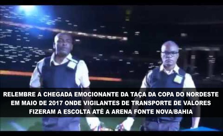 Relembre o momento da chegada da ta�a da Copa do Nordeste escoltada por Vigilantes
