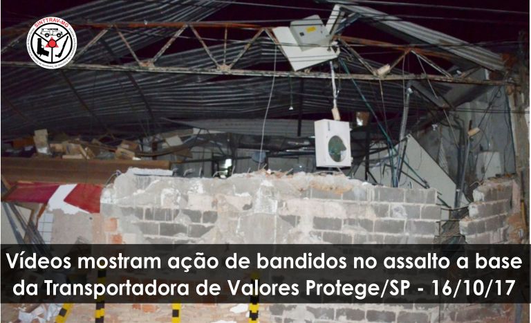 Assalto a base da Transportadora de Valores Protege Ara�atuba SP 